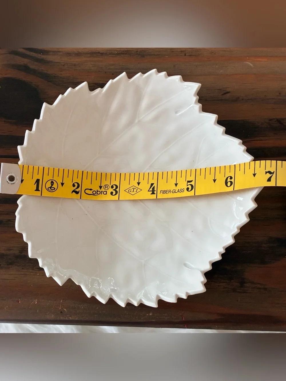 Vintage KPM White Leaf-Shaped Ceramic Serving Plates Set